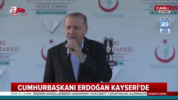 Erdoğan Kayseri'de: Bu kadim şehri, önemli bir çekim merkezi yapacağız