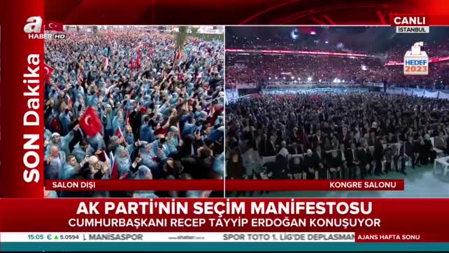 Cumhurbaşkanı Recep Tayyip Erdoğan seçim manifestosunu açıkladı