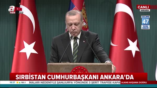 Cumhurbaşkanı Erdoğan ikili ilişkiler hakkında: Meyve veren ağaç taşlanır