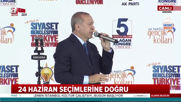 Cumhurbaşkanı Erdoğan, AK Parti Genel Merkez Gençlik Kolları Kongresi'nde açıklamalarda bulundu