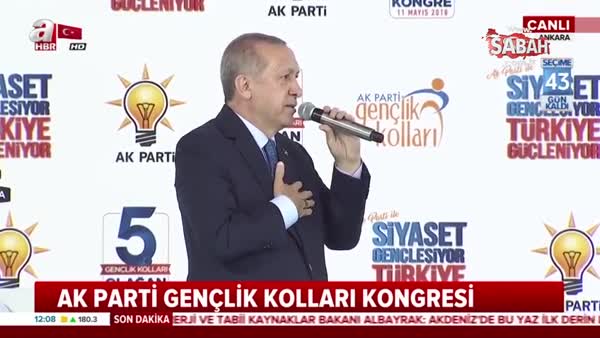 Erdoğan'ın okuduğu Necip Fazıl Kısakürek'in şiiri dakikalarca ayakta alkışlandı