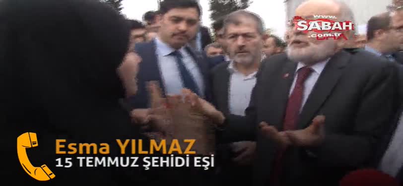 Temel Karamollaoğlu'na tepki gösteren şehit eşinden açıklama!