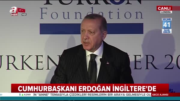Cumhurbaşkanı Erdoğan'dan Türken Vakfı buluşmasında önemli açıklamalar