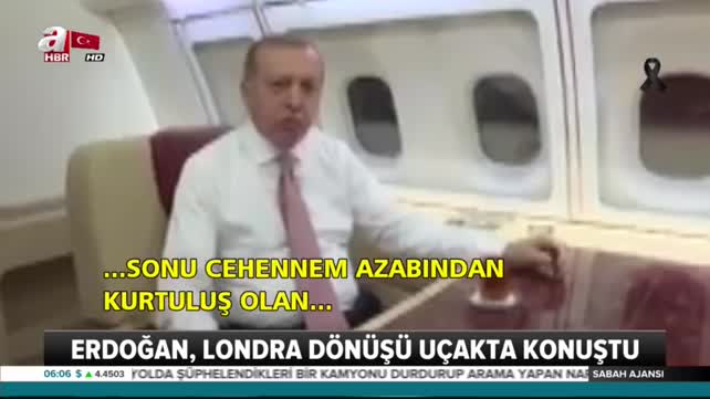 Erdoğan’dan yurda dönüş yolunda Ramazan mesajı