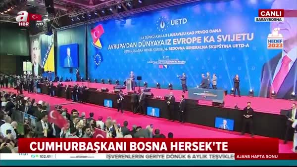 Cumhurbaşkanı Erdoğan, Avrupalı Türk Demokratlar Birliği'nin 6. Olağan Genel Kurulu'nda konuştu