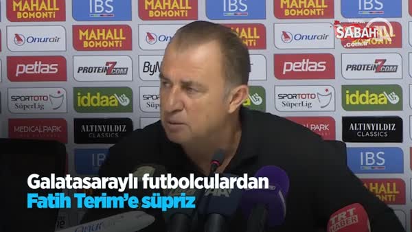 Galatasaraylı futbolculardan Fatih Terim'e sürpriz