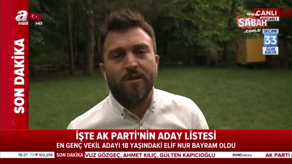 AK Parti'nin en genç milletvekili adayı Elifnur Bayram A Haber canlı yayınına katıldı
