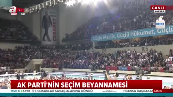 Başbakan Yıldırım, AK Parti Seçim Beyannamesi ve Milletvekili Aday Tanıtım Toplantısı başlangıcında  bir konuşma yaptı