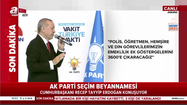 Cumhurbaşkanı Erdoğan'dan kamu personeline müjde