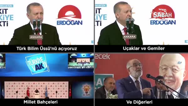 Erdoğan yapıyor, muhalefet yıkıyor