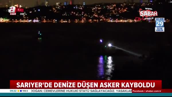 İstanbul'da bir asker denize düştü