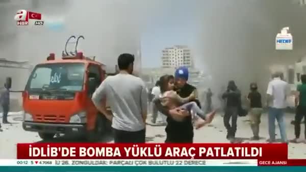 İdlib'de bomba yüklü araç patlatıldı