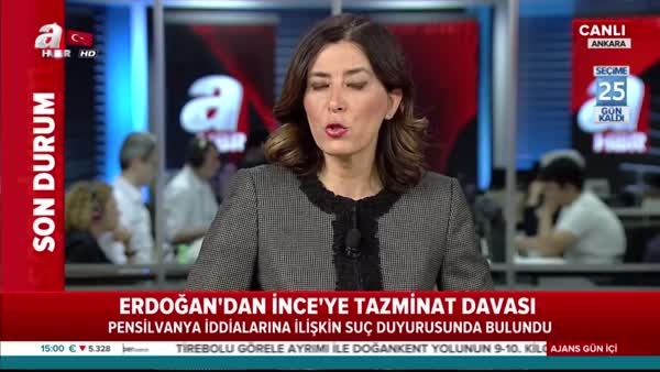 Erdoğan'dan İnce'ye tazminat davası