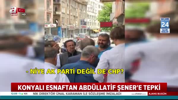 Konya'da Abdüllatif Şener'e tepki!