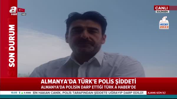 Alman polisi Türk vatandaşına saldırdı!