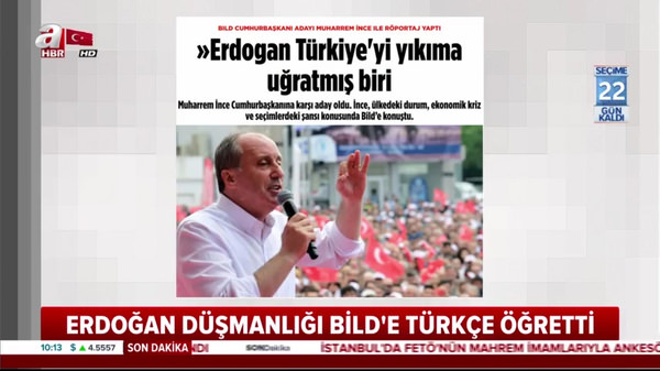 Alman gazetesi Bild'de Erdoğan düşmanlığının geldiği son nokta!