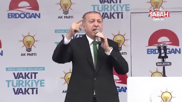 Cumhurbaşkanı Erdoğan AK Parti Malatya Mitinginde konuştu