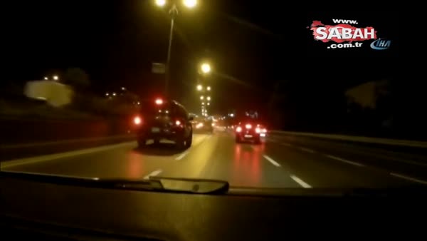 İstanbul’da trafikte tehlikeli şekilde makas atan sürücünün kazaya sebep olma anı kamerada!