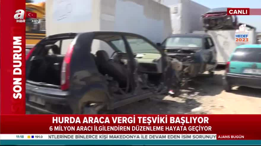 Hurda araçlara vergi teşviki başlıyor!