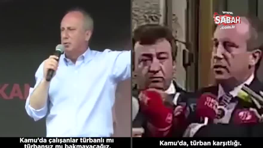 Muharrem İnce'nin 'türban' çarkı