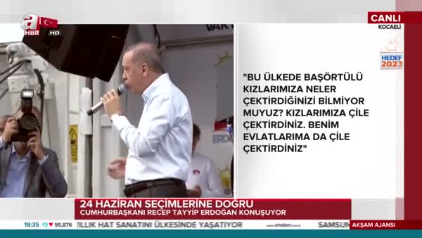 Cumhurbaşkanı Erdoğan'dan Muharrem İnceye 