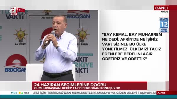 Cumhurbaşkanı Erdoğan'dan flaş Kandil mesajı!