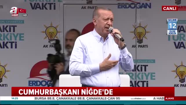 Cumhurbaşkanı Erdoğan'dan Niğde'de önemli açıklamalar