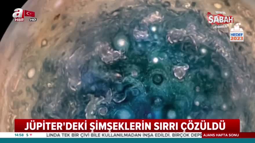 Jüpiter'deki şimşeklerin sırrı çözüldü