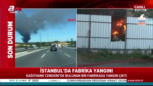 İstanbul Kağıthanede fabrika yangını!