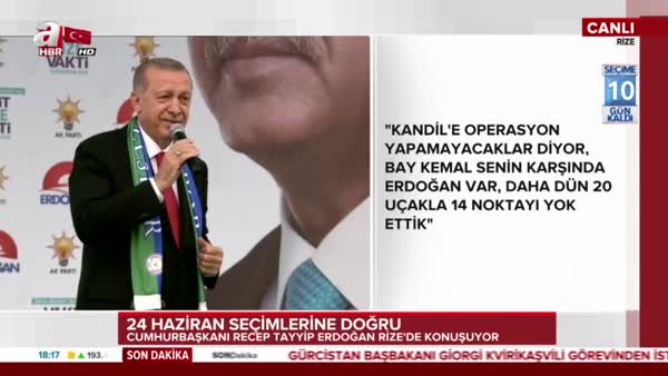 Cumhurbaşkanı Erdoğan'dan Muharrem İnce'ye 'Beyaz Türk' yanıtı