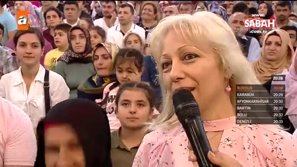 Gürcistanlı Hristiyan kadın Nihat Hatipoğlu'nun iftar programında Müslüman oldu