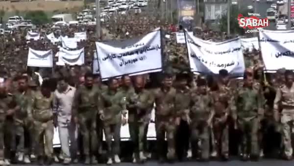 Irak'ta Peşmergeler protesto gösterisi düzenledi!