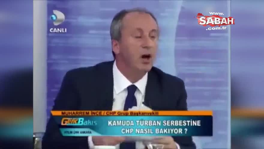 İşte Muharrem İnce'nin başörtüsü korkusu!