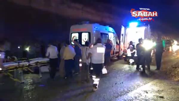 Karaman'daki otobüs kazasından ilk görüntüler