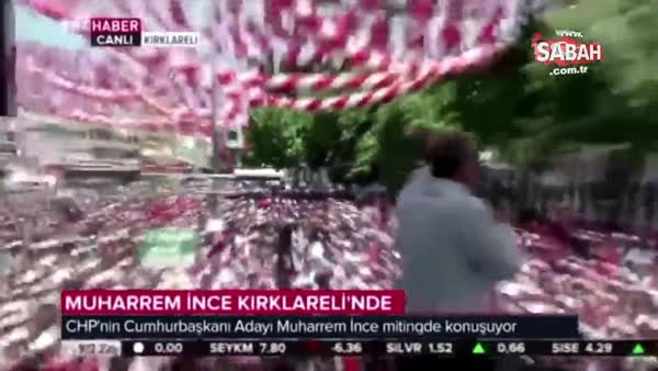 CHP Cumhurbaşkanı Adayı İnce TRT'nin canlı yayınında TRT'yi hedef gösterdi!