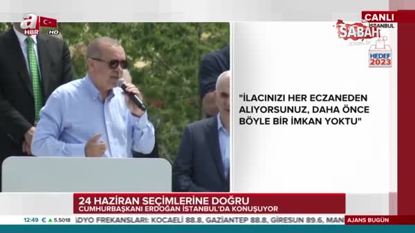 Cumhurbaşkanı Erdoğan müjdeyi Kartal'dan verdi