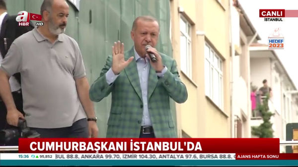 Cumhurbaşkanı Erdoğan, Avcılar'da vatandaşlara hitap etti