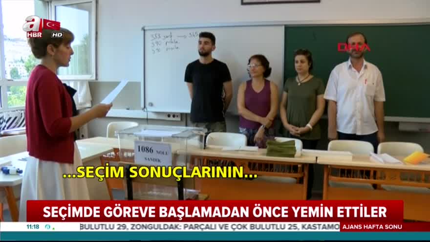 Sandık görevlileri yemin ederek görevlerine başladı