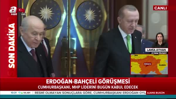 Cumhurbaşkanı Erdoğan, bugün MHPLideri Bahçeli ile görüşecek
