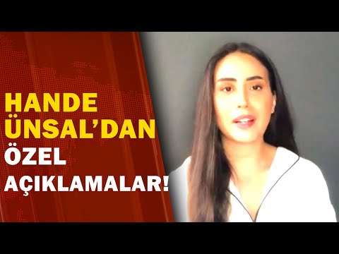 Şarkıcı Hande Ünsal'dan A Haber'e Özel Açıklamalar! 