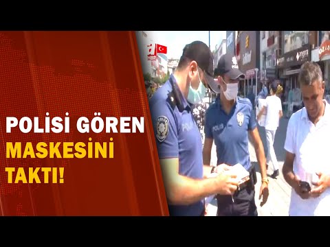 Polisi Gören Maskesini Taktı! Takamayana Polis Cezayı Kesti!