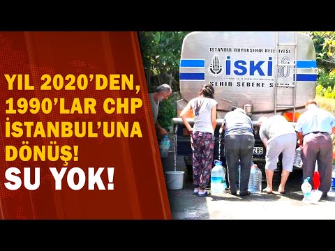 İstanbul Şile 90'lı Yıllara Döndü! İski Su Veremiyor, Su Tankerinde Kuyruk Oldu! 