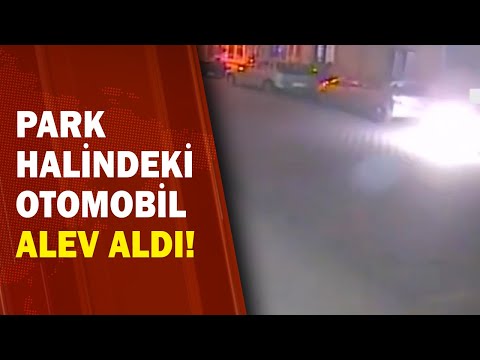 Park Halindeki Otomobil Alev Aldı!