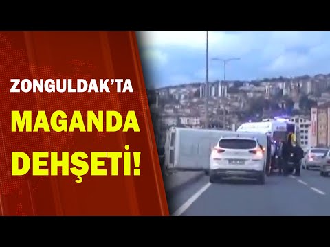 Zonguldak'ta Ehliyetsiz Maganda Dehşeti! 