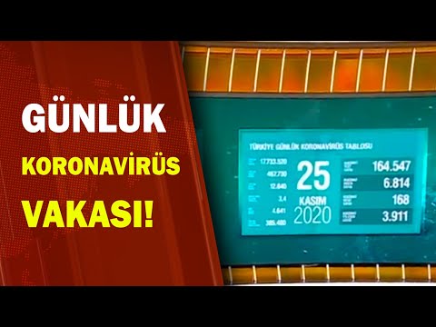 Türkiye'nin Günlük Koronavirüs Vaka Sayısı! 
