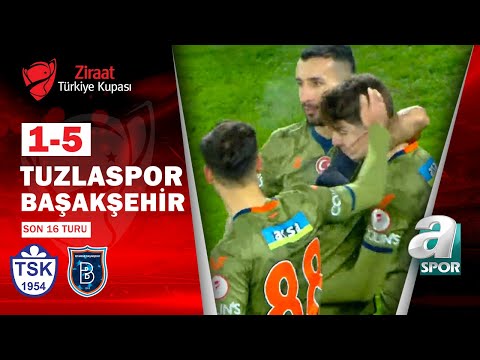 Tuzlaspor 1 - 5 Başakşehir MAÇ ÖZETİ (Ziraat Türkiye Kupası Son 16 Turu Maçı)