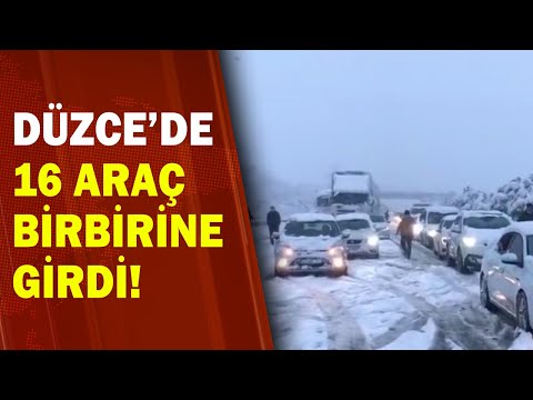 Anadolu Otoyolu'nda Zincirleme Kaza! Videosunu Izle | Son Dakika Haberleri