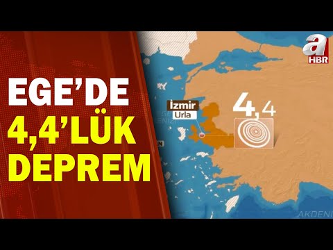 İzmir'in Urla İlçesi Açıklarında 4,4 Büyüklüğünde Deprem