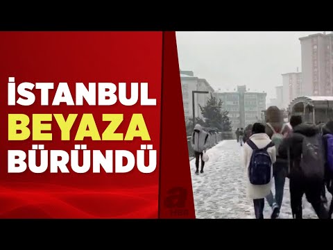 Meteoroloji uyarmıştı! İstanbul'a beklenen kar geldi