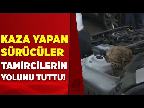 İstanbul’daki kar yağışının ardından kaportacılarda yoğunluk yaşanıyor